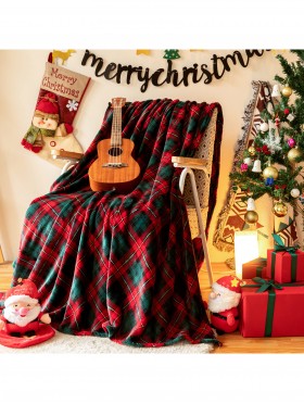 Double Sided Holiday Flannel Blanket